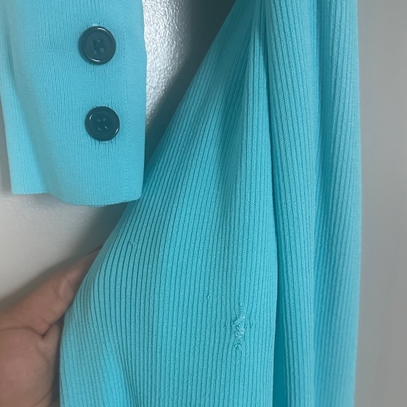 FUMI THE LABEL DRESS - NAOMI DRESS IN AQUA BLUE - Picture 5 of 6